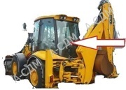Стекло заднее 827/80310 сталинит для jcb 3cx 4cx
